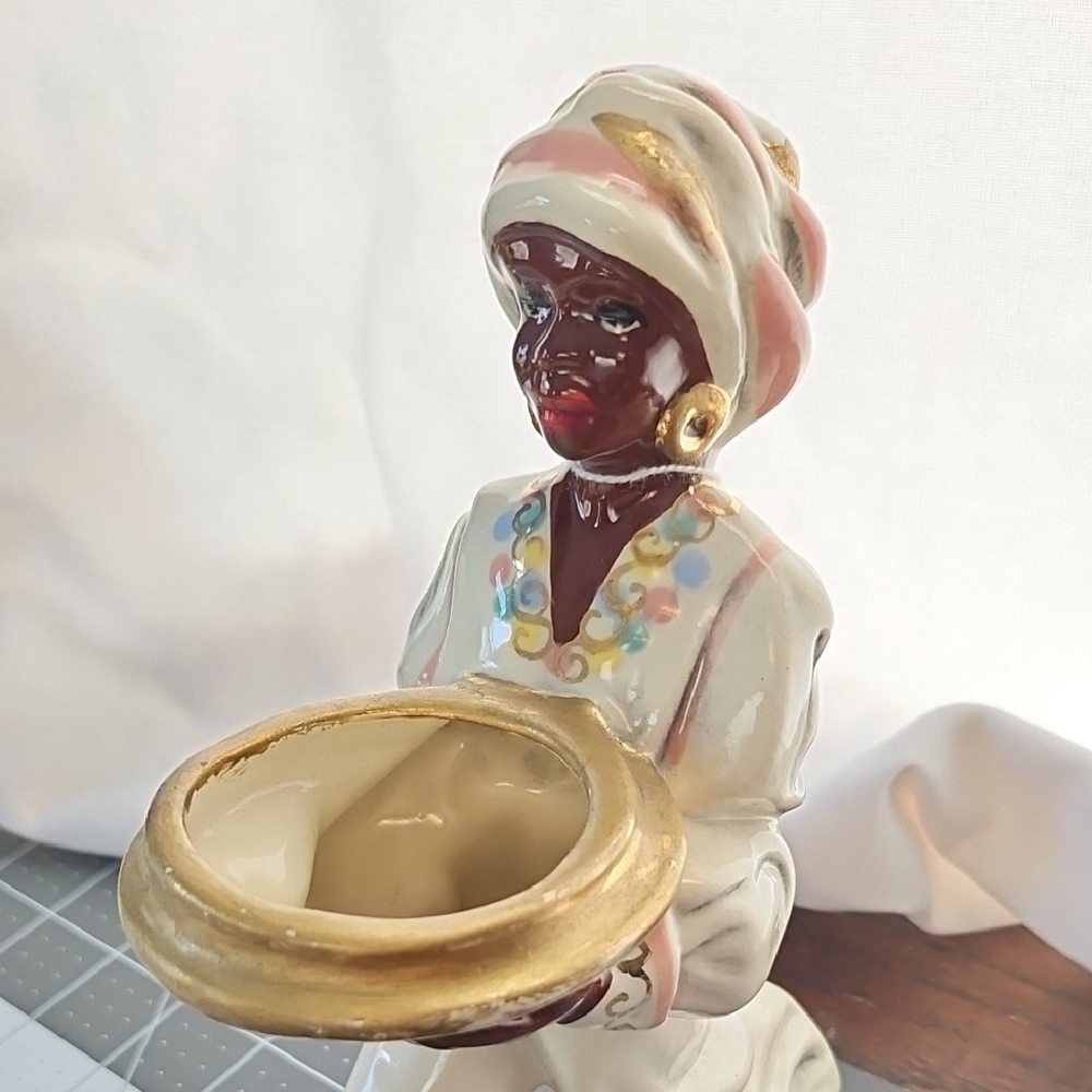 Vintage Blackamore Ceramic Ring Bearer